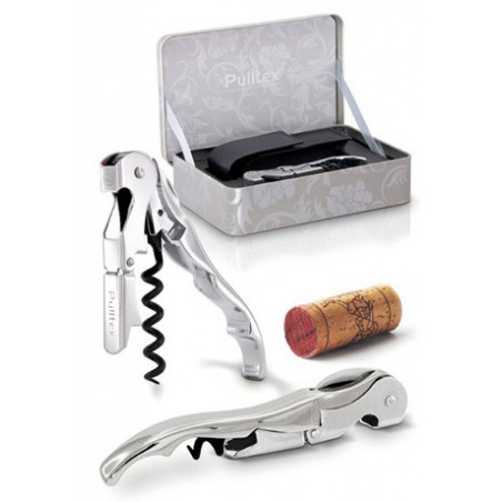 Pulltex Pulltap's Classic chromen kurkentrekker met koffer