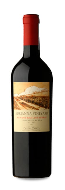 Catena Zapata Adrianna Vineyard Mundus Bacillus Terrae Malbec
