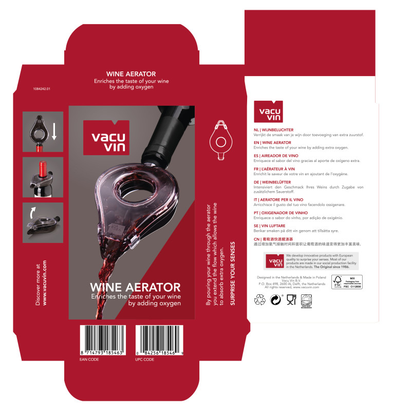 Vinturi Reserve Essential - Aireador De Vino Tinto, Sin Sopo